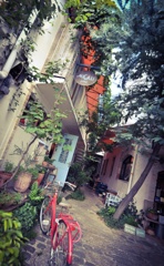 裏路地カフェ。