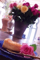 お花やさんの手づくりチーズケーキ