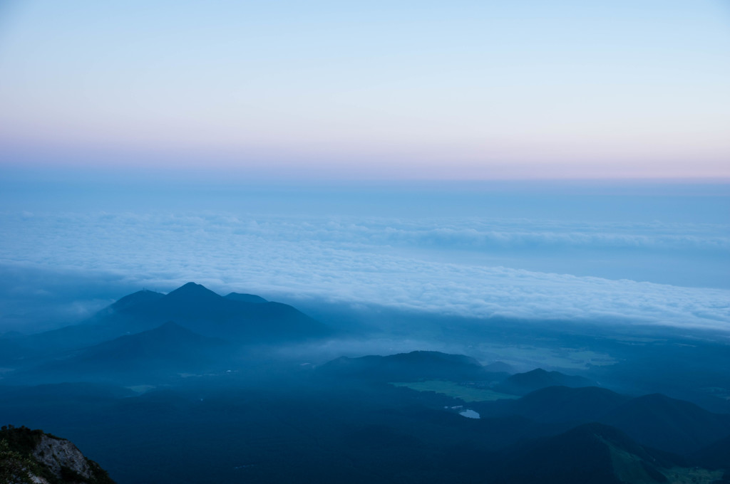 大山から眺める