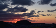 本日の夕焼け