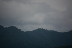 ハンターマウンテンに雨雲がせまってくる・・・