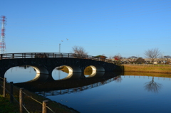 小山大沼親水公園めがね橋