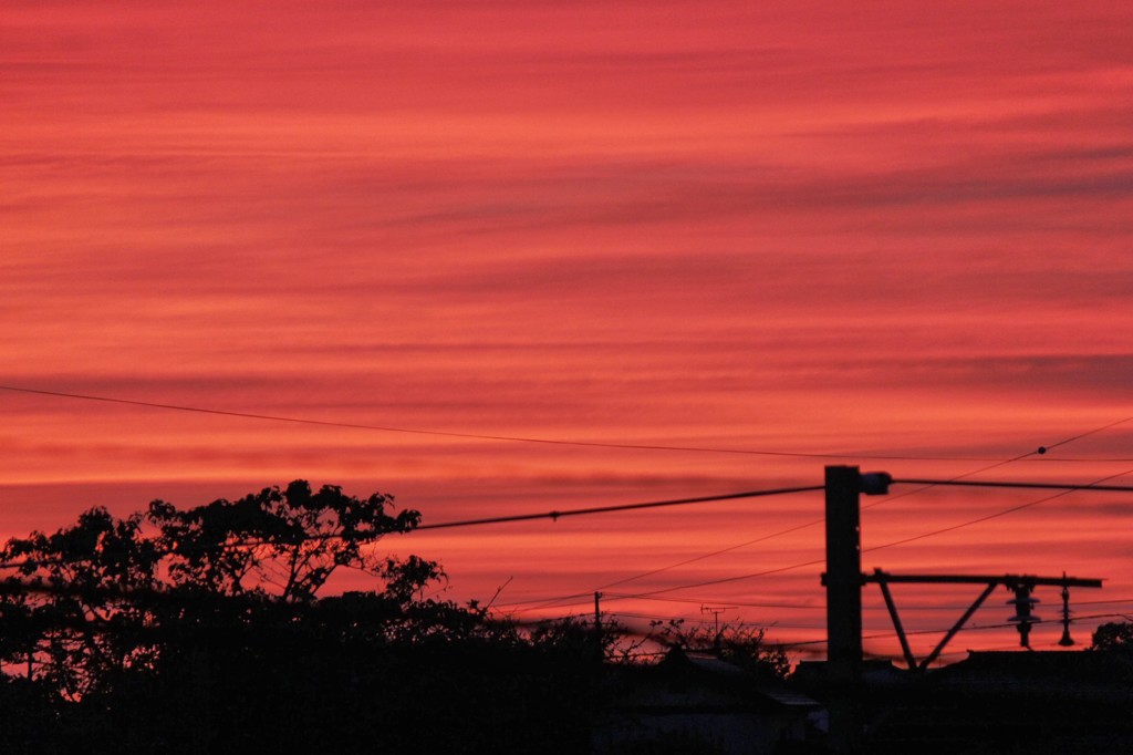 煮えたぎる夕焼け