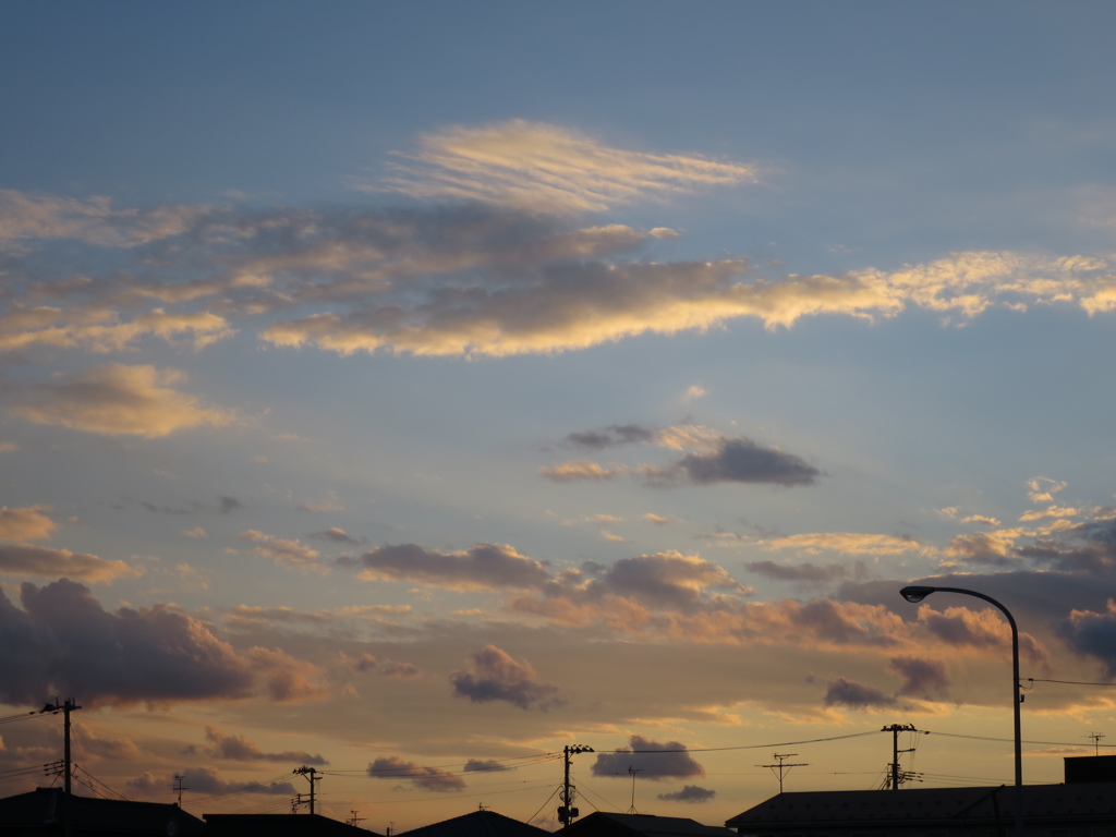 雲盛りだくさん