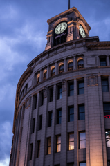 銀座の夕景