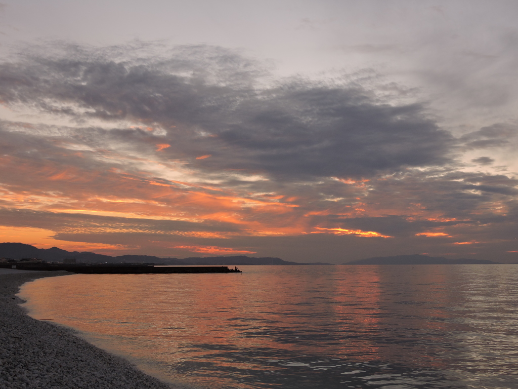 紀伊水道の夕暮れ '15.1.18 ⑦