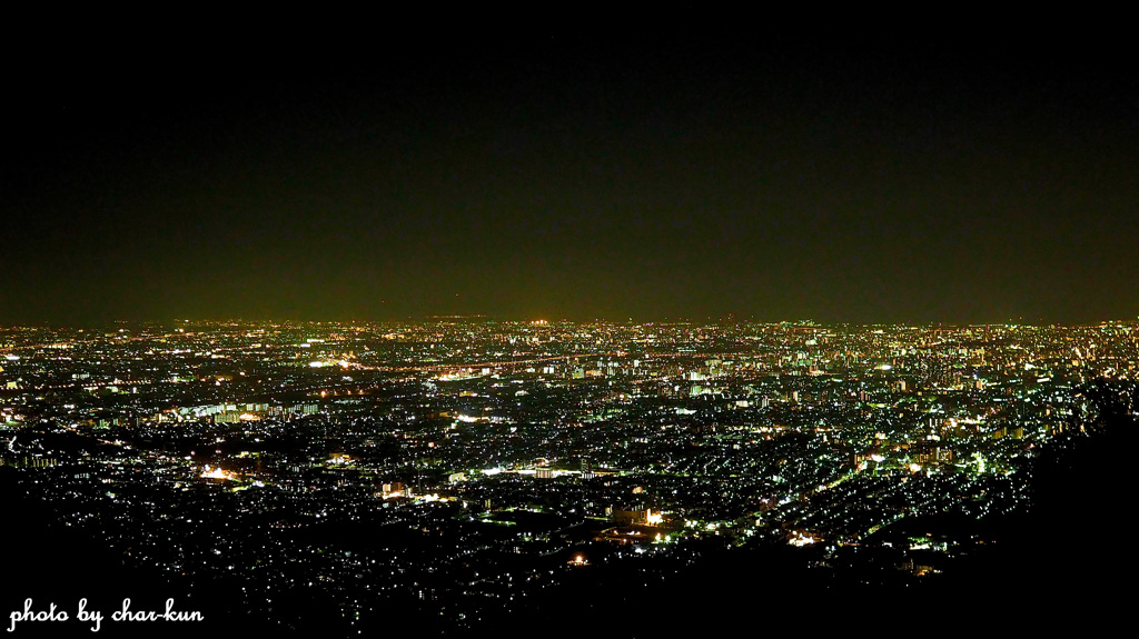 Night view of Osaka