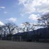 寒空の校庭