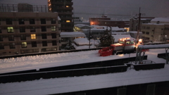 夜中の除雪