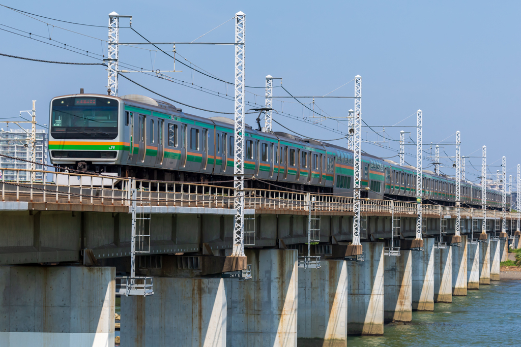 東海道線の長編成1