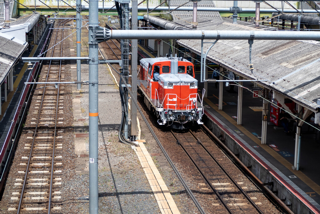 米子駅　DE10