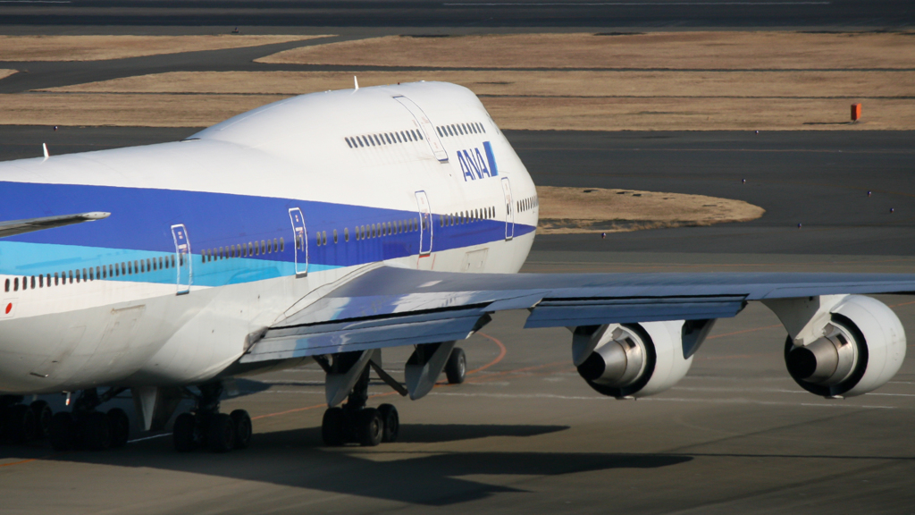 羽田の747-400
