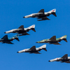 百里基地でF4編隊飛行