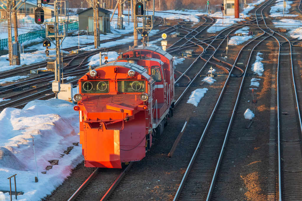 長万部　除雪車