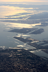 東京湾と羽田空港