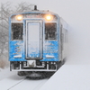 熱いのに雪か