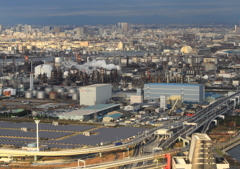 川崎の石油コンビナート