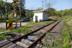 福部ー鳥取　踏切　保線所跡