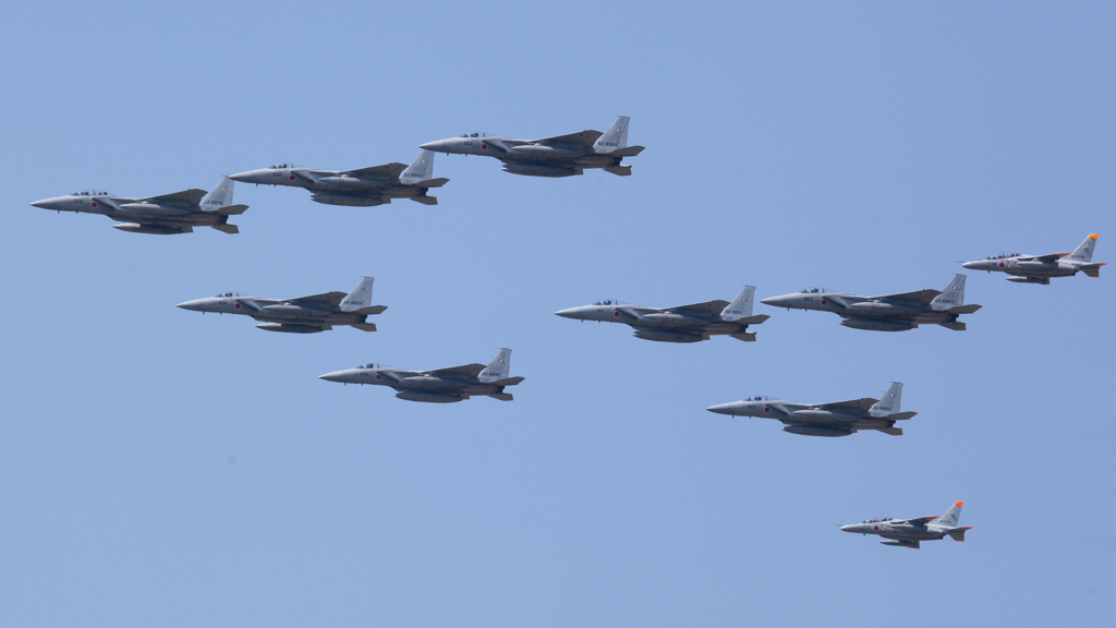 豪華な編隊飛行2