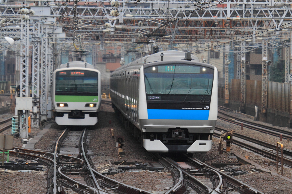 京浜東北と山の手線