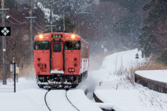 山陰線、雪、タラコ２