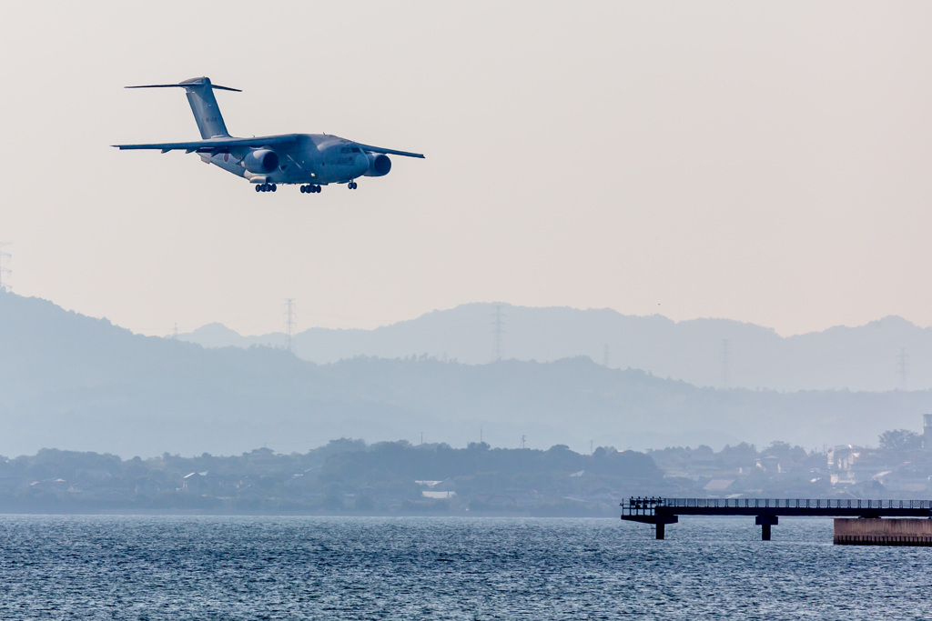 C2が美保基地でタッチアンドゴー