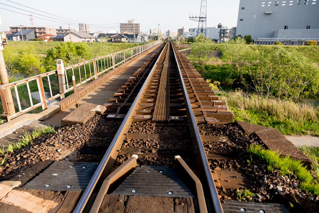 因美線　新袋川鉄橋　