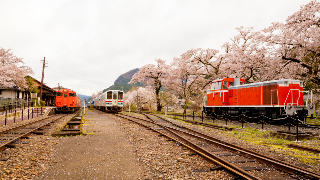 若桜駅：キハ４７‐DD16