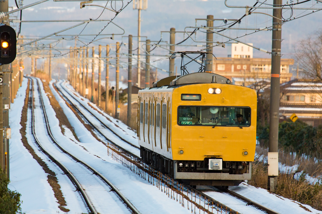 大山（だいせん）と汽車３