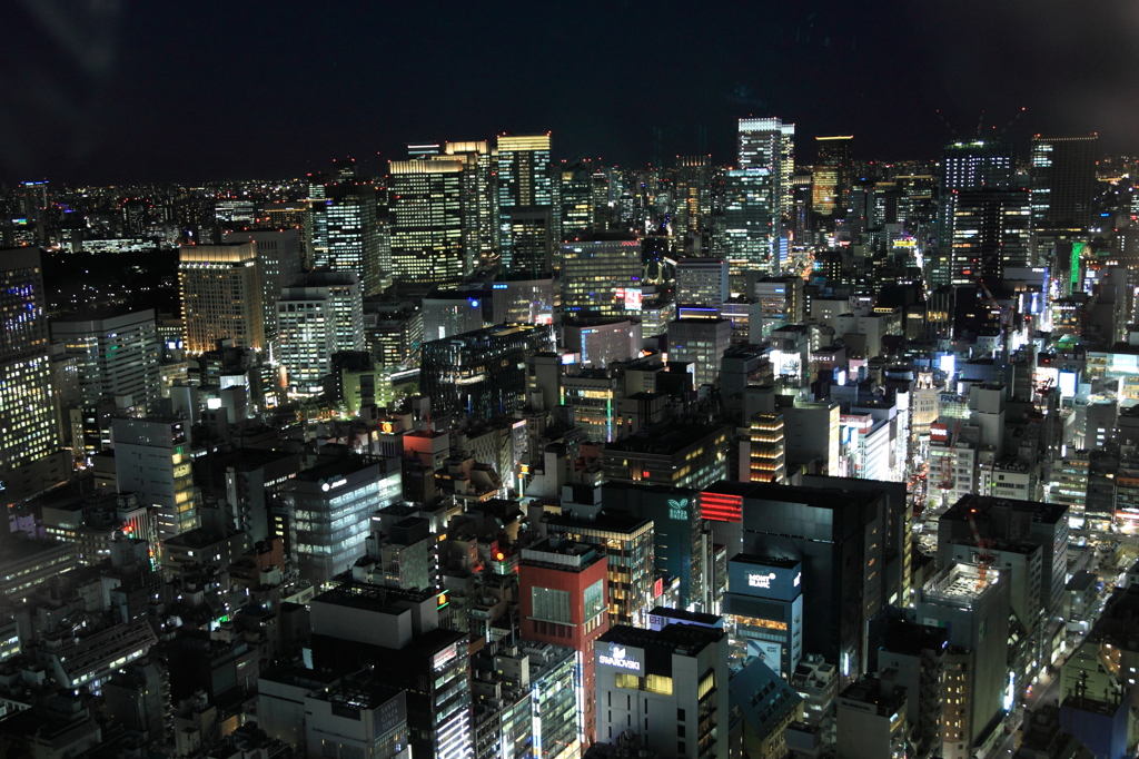 たまには夜景も