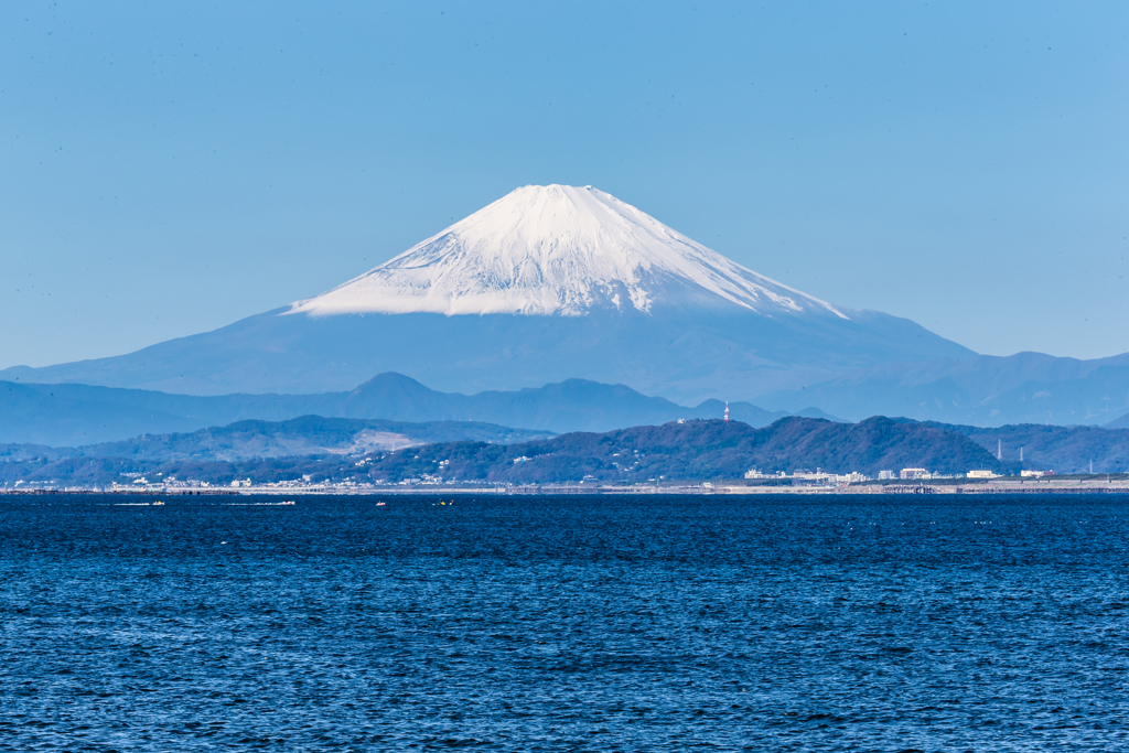 富士山冠雪