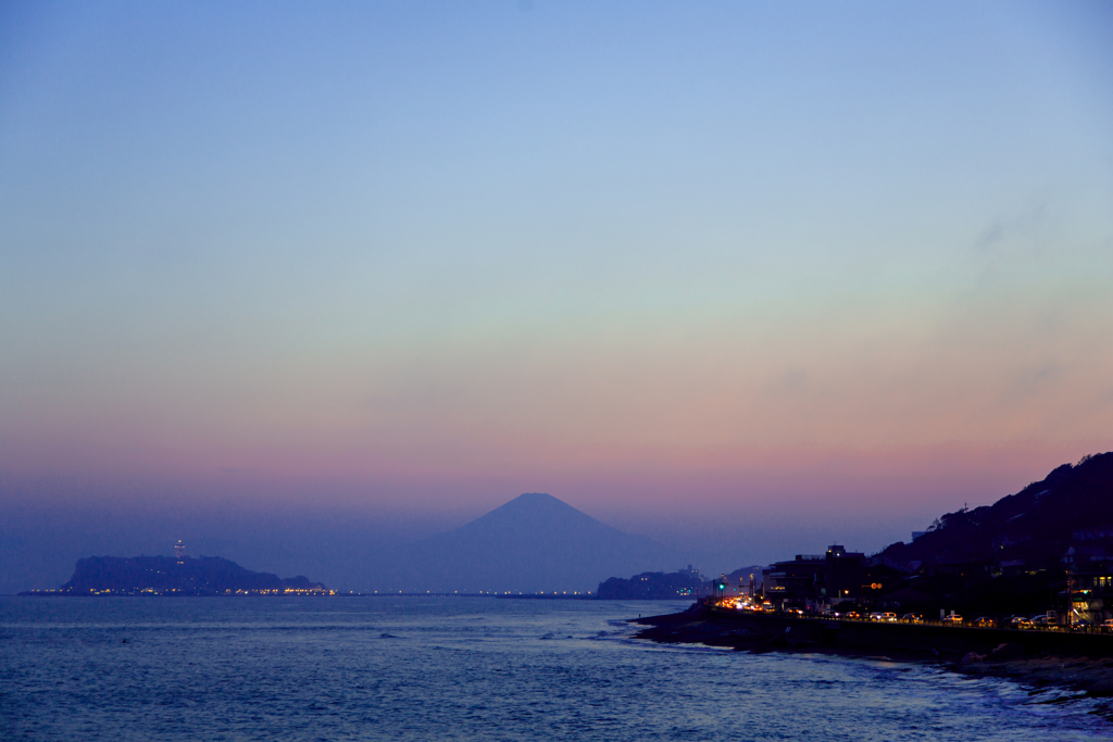 稲村ケ崎　日没