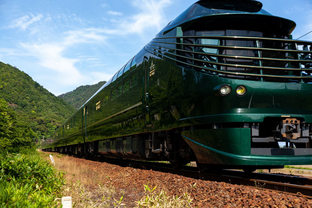 山陰線の鉄道風景