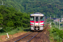 山陰線の鉄道風景