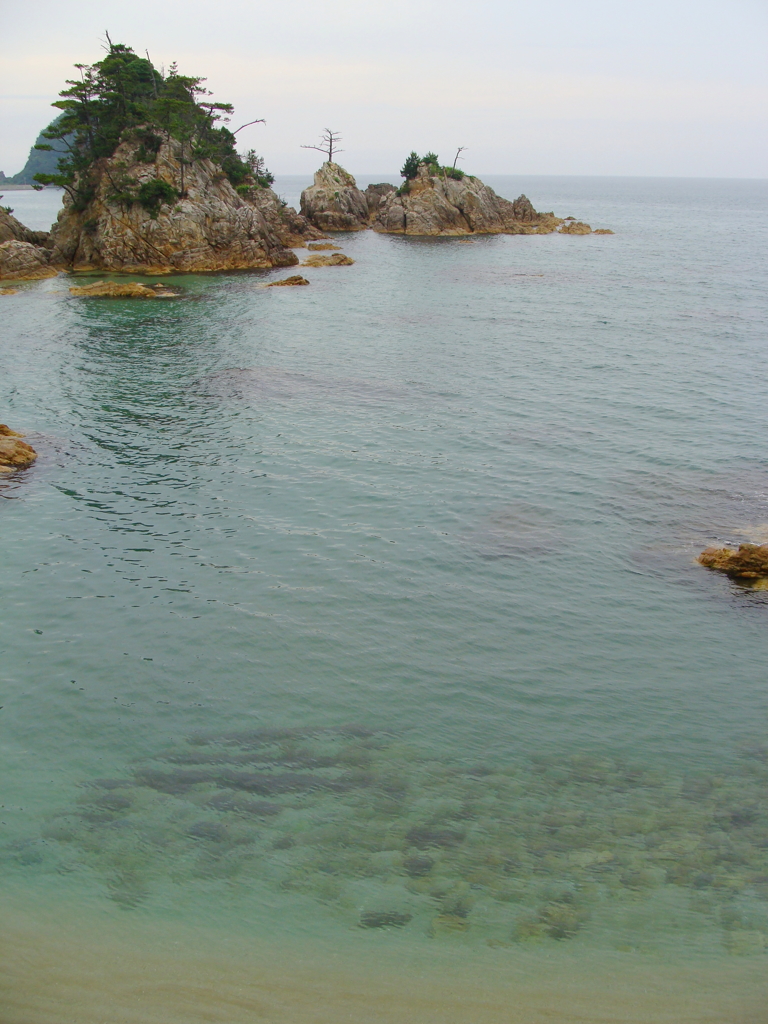 水と砂が綺麗な海岸です