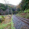 雨の鉄道トンネル