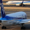 西日の羽田空港１