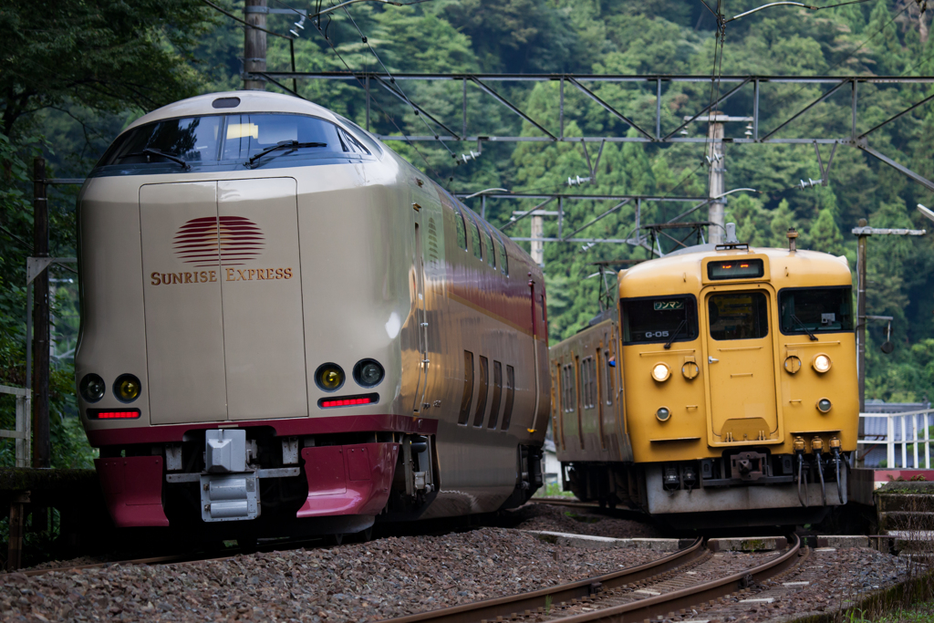 信号場の機能（単線すれ違いの待避）