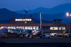 鳥取空港ターミナル夜景