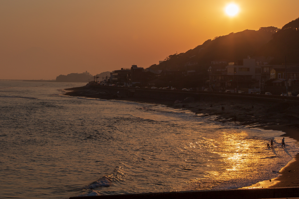 稲村ケ崎　夕陽