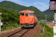 山陰線の鉄道風景