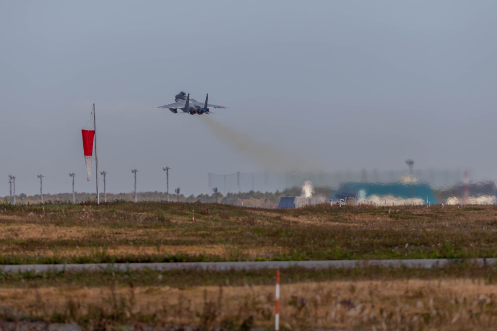 千歳基地　F15　take off