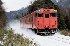 山陰線、雪、タラコ１