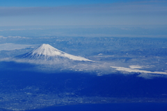 雪景色の富士三景