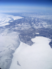 氷結した５大湖
