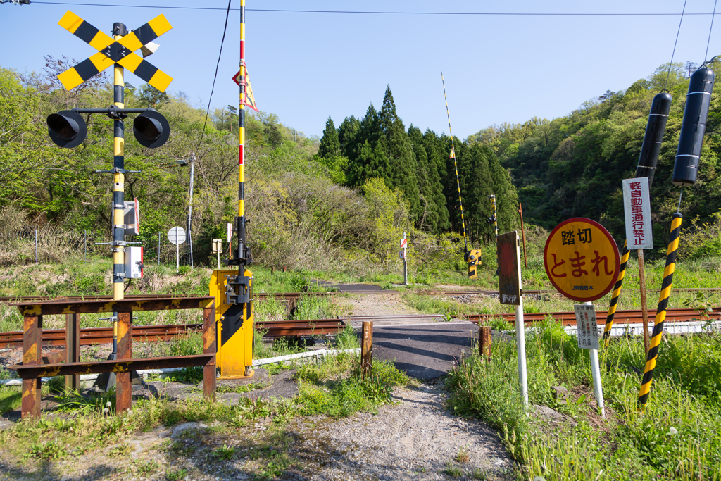 福部ー鳥取　踏切　軽自動車通行禁止？