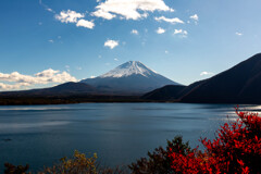 本栖湖　富士山