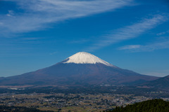 冠雪の富士　足柄山から