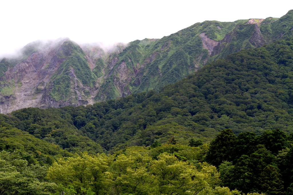 台風接近中の大山（Mt,daisen）