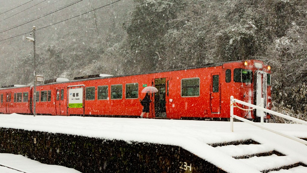 雪と汽車通学